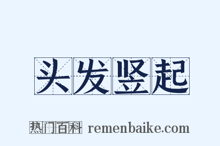 头发竖起是什么意思的图片